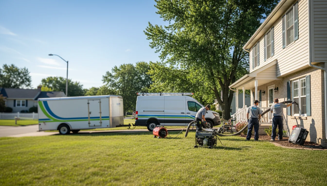 Flooded Basement Restoration And Cleanup With Repair in Pewaukee, WI near me